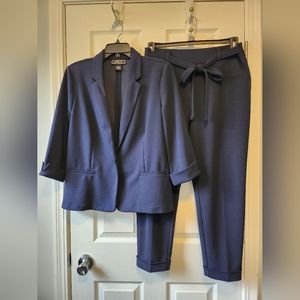 Navy blue pant suit size 12